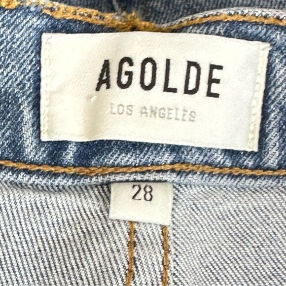 Agolde Riley High Rise Crop Jeans | Size 28 - Picture 3 of 8